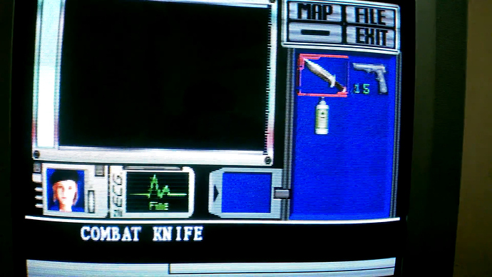 Resident Evil - Real PlayStation + 29_ CRT TV = Scanlines! - 0-2-31
