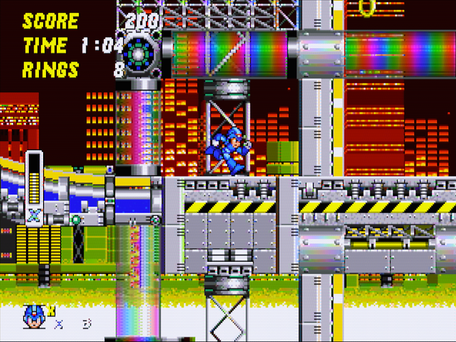 Megaman X in Sonic 2-260825-211438