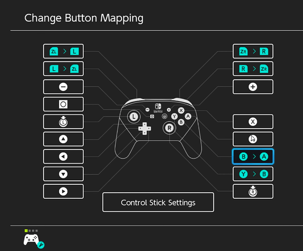 NSW Button Mapping