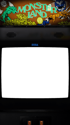 Wonderboy in monsterland - large screen SEGA logo