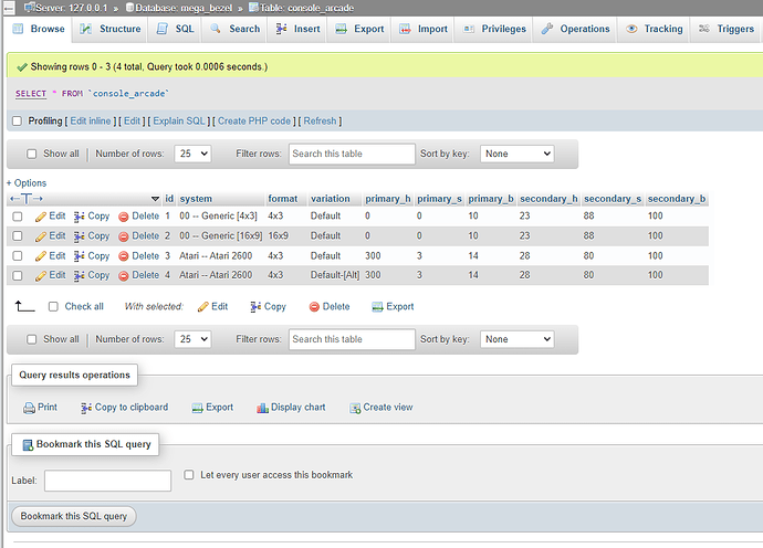 Console Arcade Database