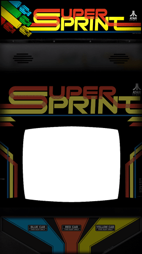 Super Sprint  full bezel - steering dark