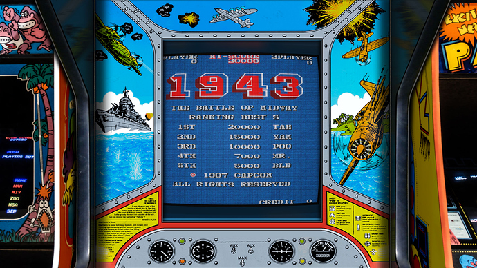 1943 Libretro Screen Rotation