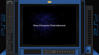 PS2 Blue PVM20