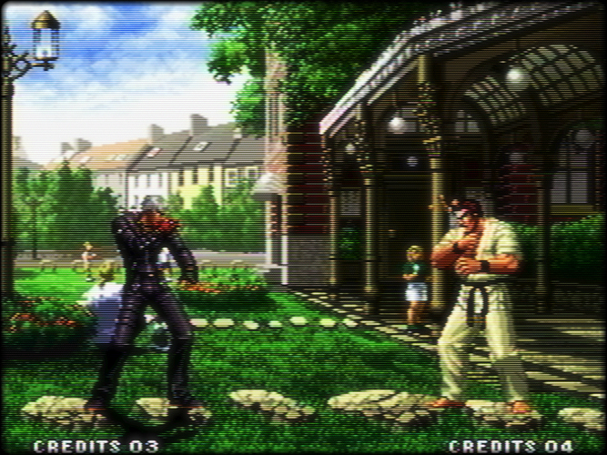 1440p／King of Fighters 99 #Rainy Day／presets／crt-royale-ntsc-svideo