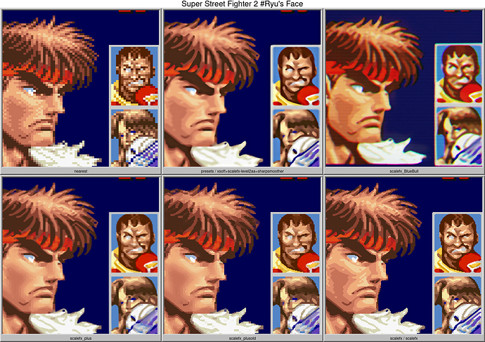 Super Street Fighter 2 #Ryu's Face-crop-collage