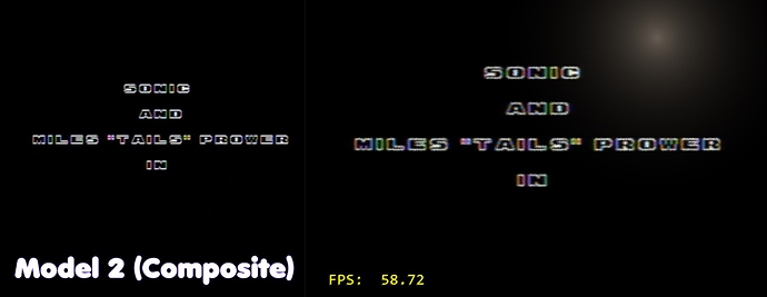 video 1 Model 2 composite vs GPGX rainbow sega danny - Presentation