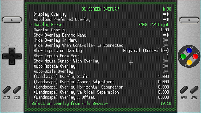 SNES LIGHT 1080p Overlay
