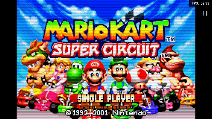 Mario Kart (RetroArch Sonkun Shader)