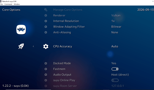 suyu core options limbo