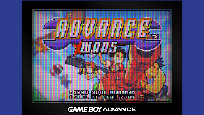 Gameboy Advance Monitor Default