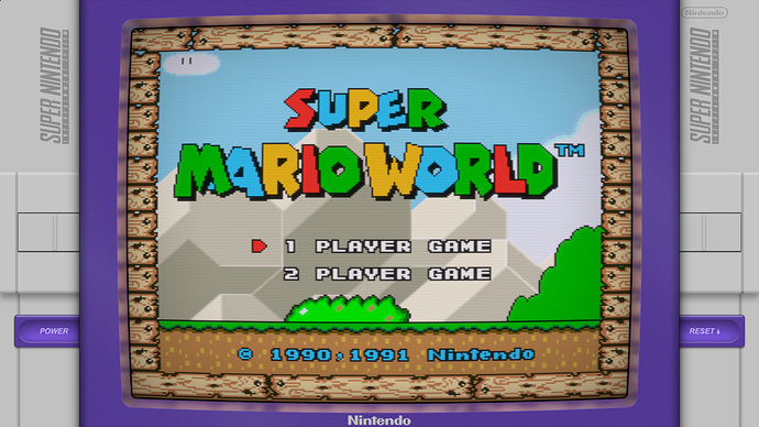 Super Nintendo Wide Frame