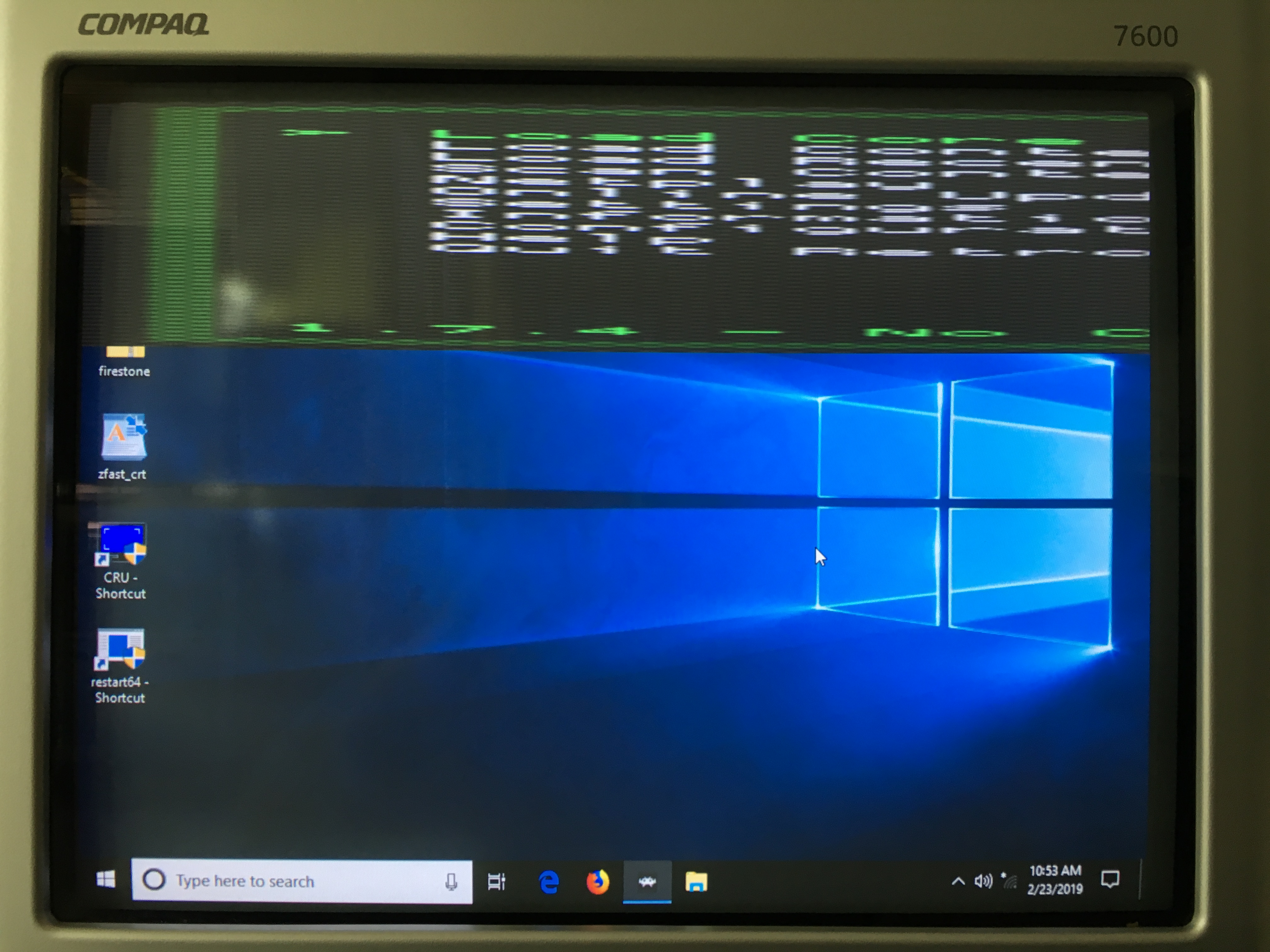 Windows 11 на ЭЛТ мониторе