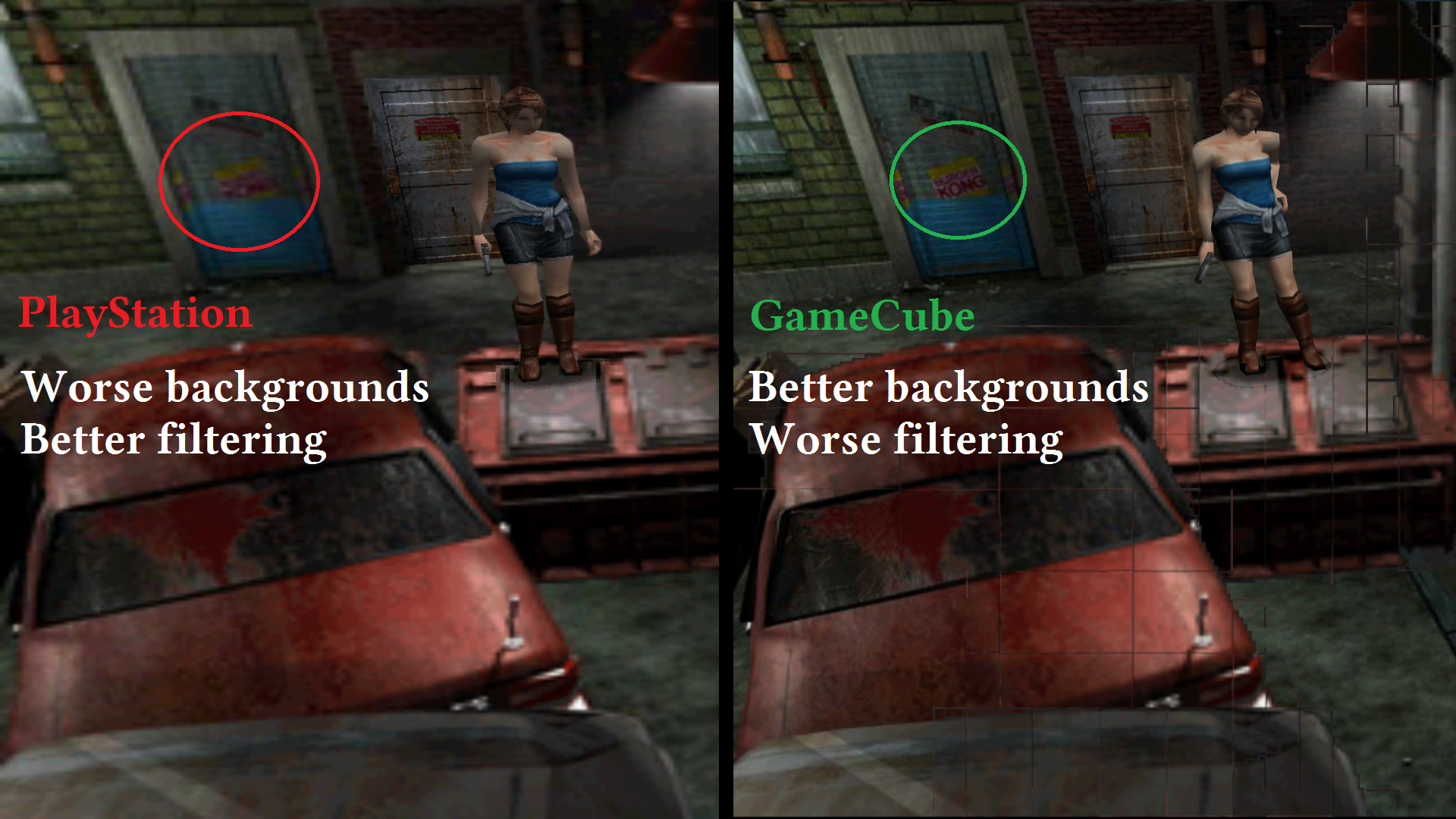 resident evil 3 gamecube vs ps1