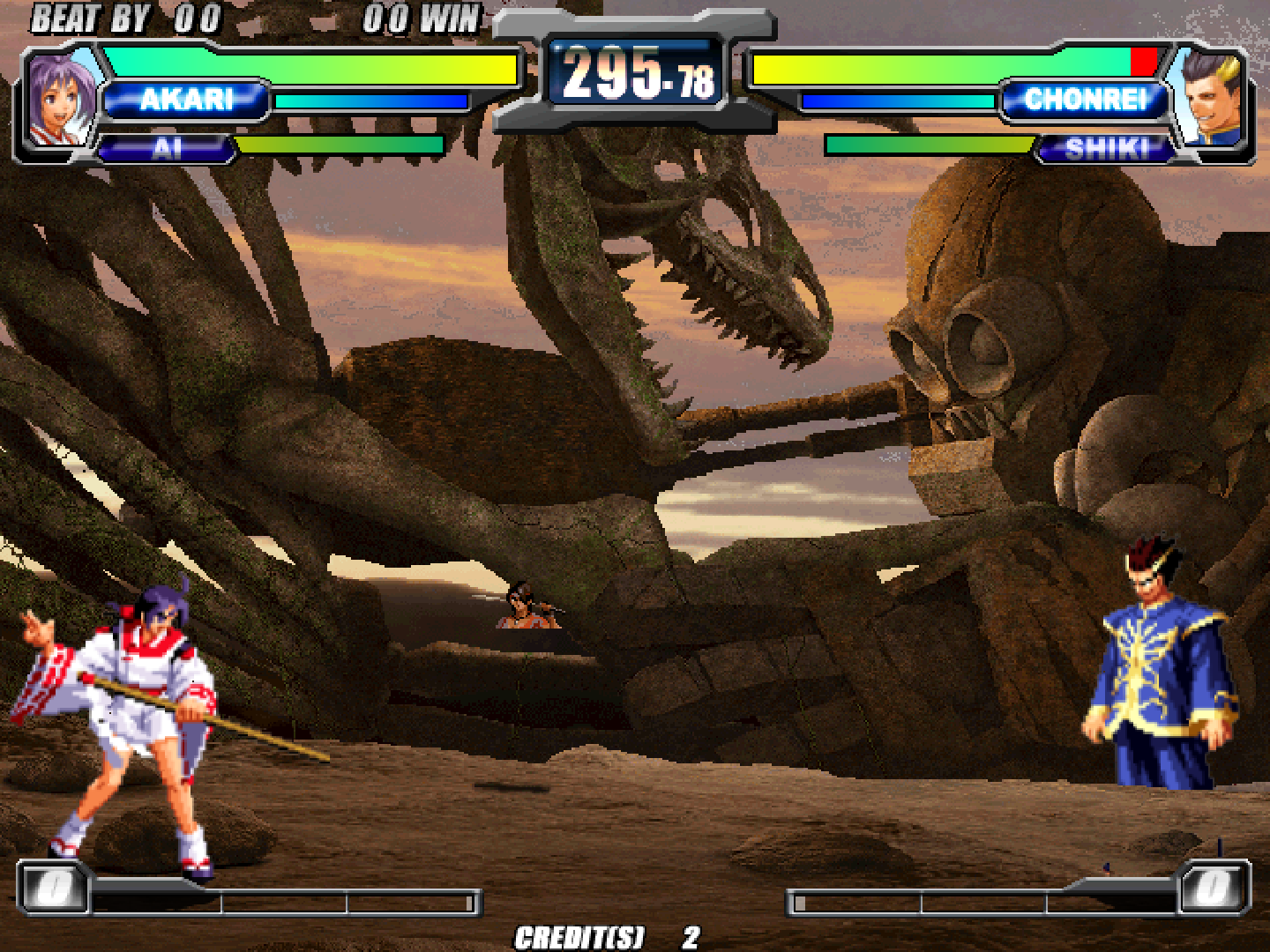 Neo Geo Battle C- visual glitch